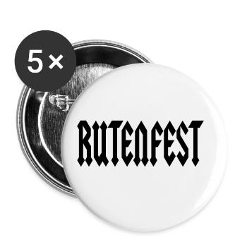 Lettering Rutenfest Ravensburg - Buttons large 2.2''/56 mm (5-pack) - white - Front
