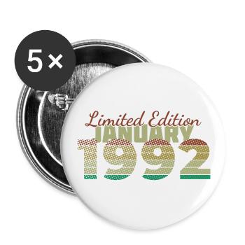 33e anniversaire Edition Limitée (SCR) 01/1992 - Lot de 5 grands badges (56 mm) - blanc - Devant