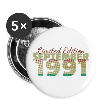 33e anniversaire Édition limitée (SCR) 09/1991 - Lot de 5 grands badges (56 mm) - blanc - Devant