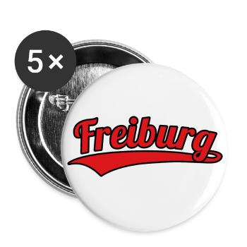 Fribourg Allemagne Ville natale - Lot de 5 grands badges (56 mm) - blanc - Devant