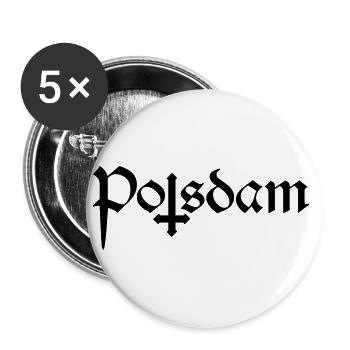Satanic Potsdam - Buttons large 2.2''/56 mm (5-pack) - white - Front