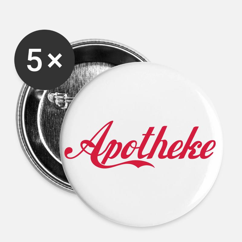 pharmacy - Buttons large 2.2''/56 mm (5-pack) - white