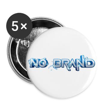 No Brand Lightning Style - Buttons large 2.2''/56 mm (5-pack) - white - Front
