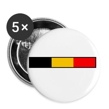 Belgium - Buttons large 2.2''/56 mm (5-pack) - white - Front