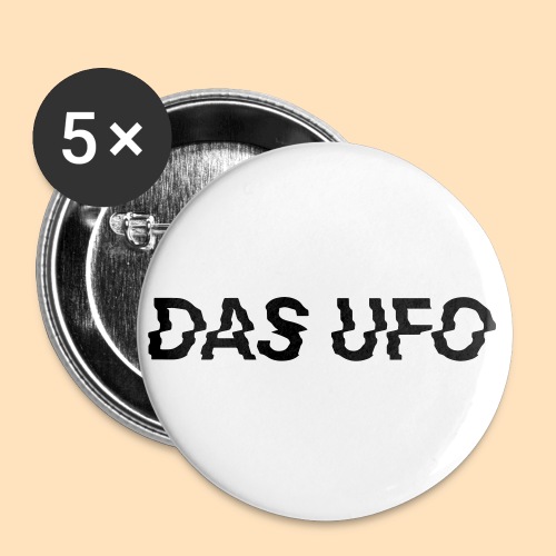 DAS UFO // Typography - Buttons groß 56 mm (5er Pack)