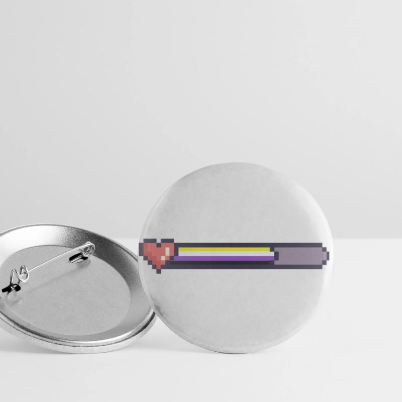 Non binary loading bar Buttons large 2.2''/56 mm (5-pack)