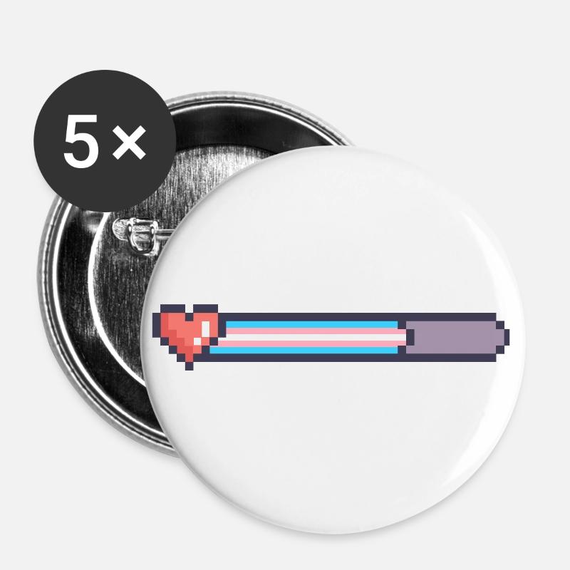 Trans Loading Bar - Buttons large 2.2''/56 mm (5-pack) - white