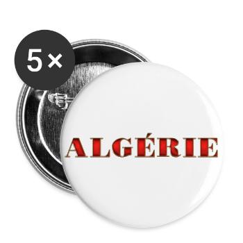 Algérie - Lot de 5 grands badges (56 mm) - blanc - Devant