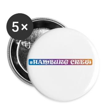 Hamburg Crew - Buttons groß 56 mm (5er Pack) - Weiß - Vorne