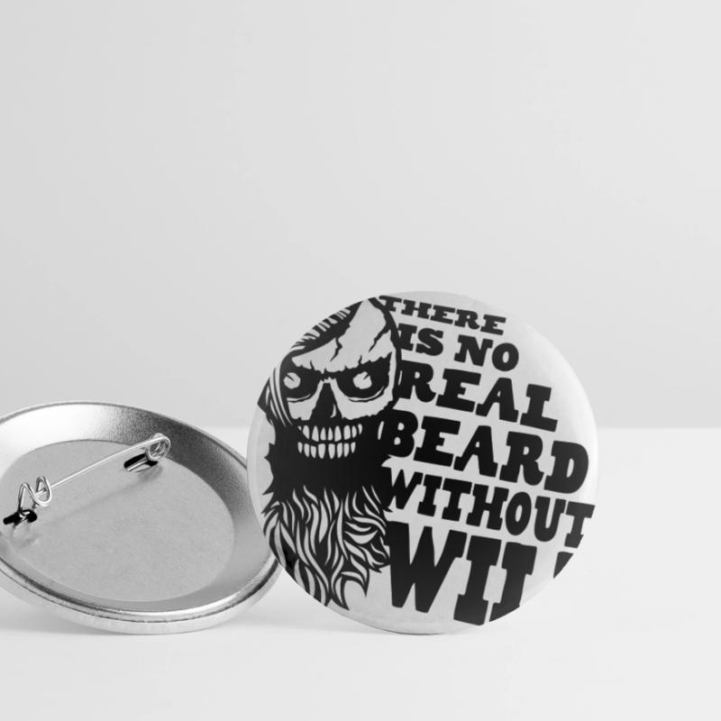 anguß hipster Bart Zitat echter Bart b wird Buttons groß 56 mm (5er Pack)