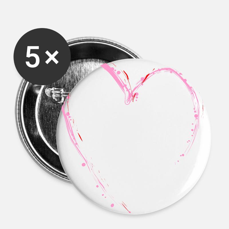 Figure skating Ice skating Ice dance figures - Buttons large 2.2''/56 mm (5-pack) - white