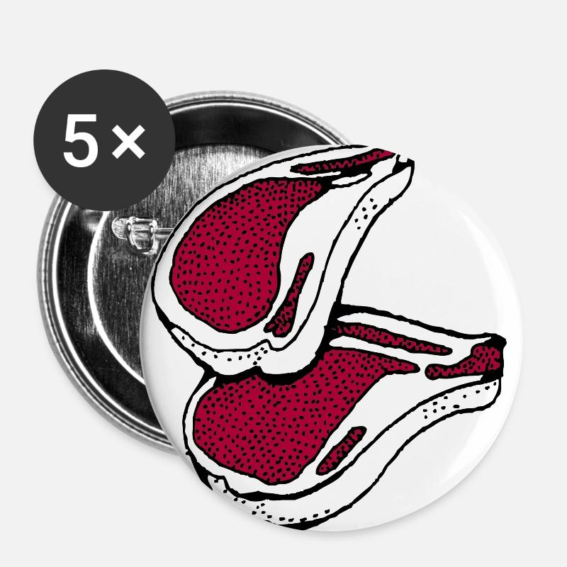meat - Buttons large 2.2''/56 mm (5-pack) - white