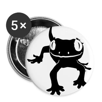 Crested gecko - Buttons large 2.2''/56 mm (5-pack) - white - Front