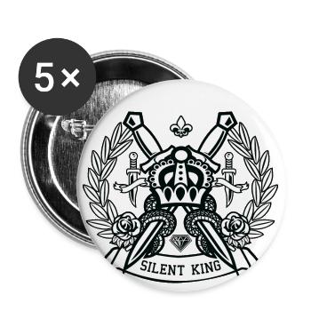 Crown - Buttons large 2.2''/56 mm (5-pack) - white - Front