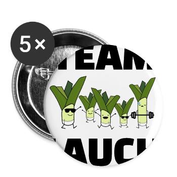 Team Lauch die ultimative Lauch Army - Buttons groß 56 mm (5er Pack) - Weiß - Vorne