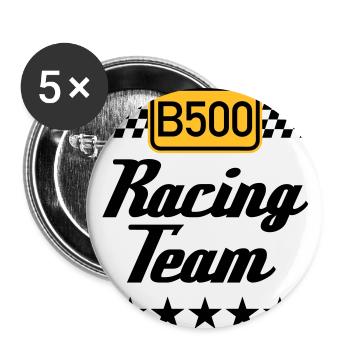 B500 Racing Team - Buttons large 2.2''/56 mm (5-pack) - white - Front