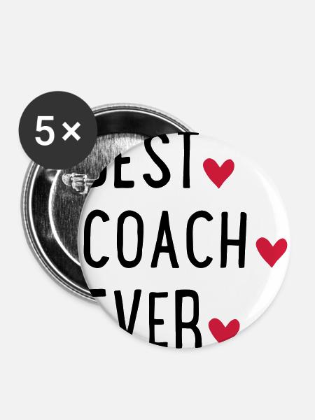 COACH - Buttons groß 56 mm (5er Pack) - Weiß