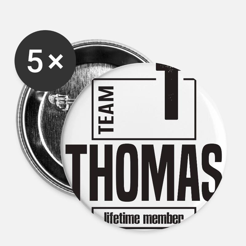 Thomas - Buttons large 2.2''/56 mm (5-pack) - white