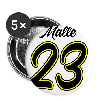 Malle 23 - Buttons large 2.2''/56 mm (5-pack) - white - Front