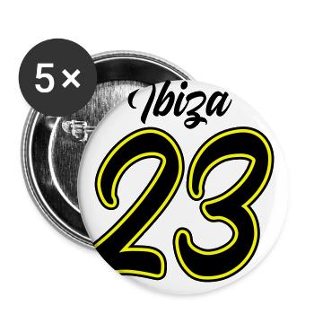 Ibiza 23 - Buttons large 2.2''/56 mm (5-pack) - white - Front