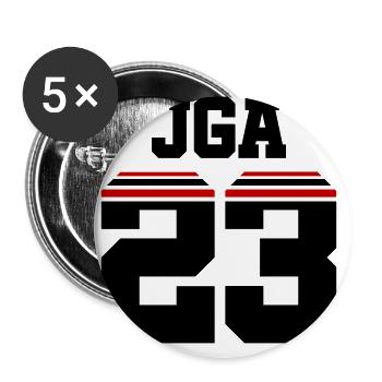 Jga 23 Maillot Enterrement de vie de jeune fille - Lot de 5 grands badges (56 mm) - blanc - Devant