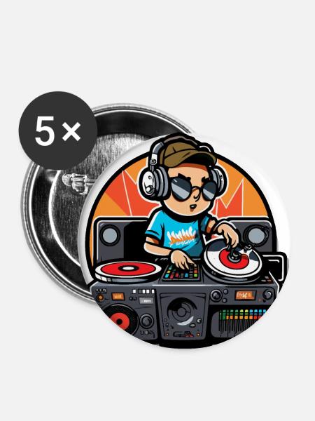 Salsa Heat - Buttons groß 56 mm (5er Pack) - Weiß