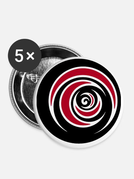 Vertigo - Buttons groß 56 mm (5er Pack) - Weiß