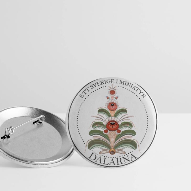 Dalisk kurbien dans les tons bruns Lot de 5 grands badges (56 mm)
