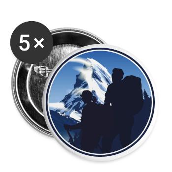 Matterhorn hiking outdoor - Buttons large 2.2''/56 mm (5-pack) - white - Front