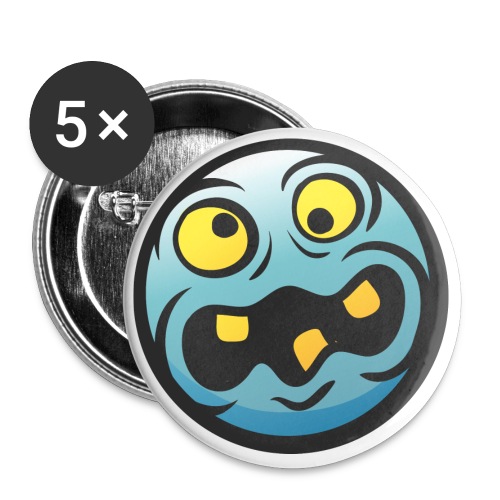 Kunterli Art meet emojis - #KUN-EMO-32 - Exzellent - Buttons groß 56 mm (5er Pack)