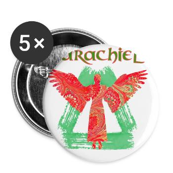 barachiel e 91 - Buttons groß 56 mm (5er Pack) - Weiß - Vorne