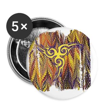 keltisches symbol 17 e 281 - Buttons groß 56 mm (5er Pack) - Weiß - Vorne