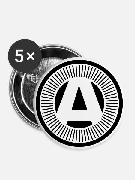 AutarQi - Buttons groß 56 mm (5er Pack) - Weiß