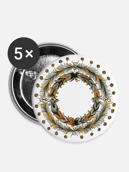 Västerby, Rengsjö - Buttons groß 56 mm (5er Pack) - Weiß