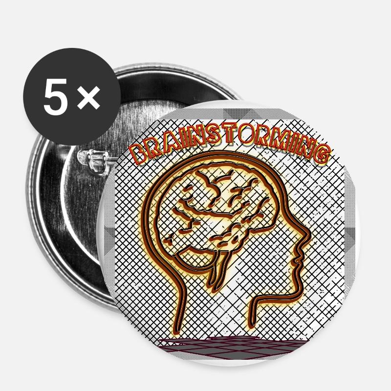 Brainstorming - Image - 2023 - Buttons large 2.2''/56 mm (5-pack) - white
