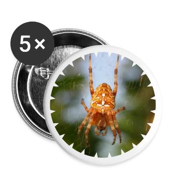 L’araignée, une espèce d’araignée en Europe - Lot de 5 grands badges (56 mm) - blanc - Devant