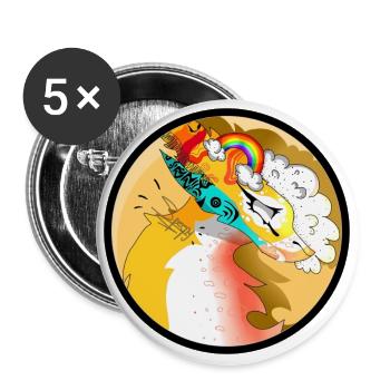 June by speepy - Lot de 5 grands badges (56 mm) - blanc - Devant