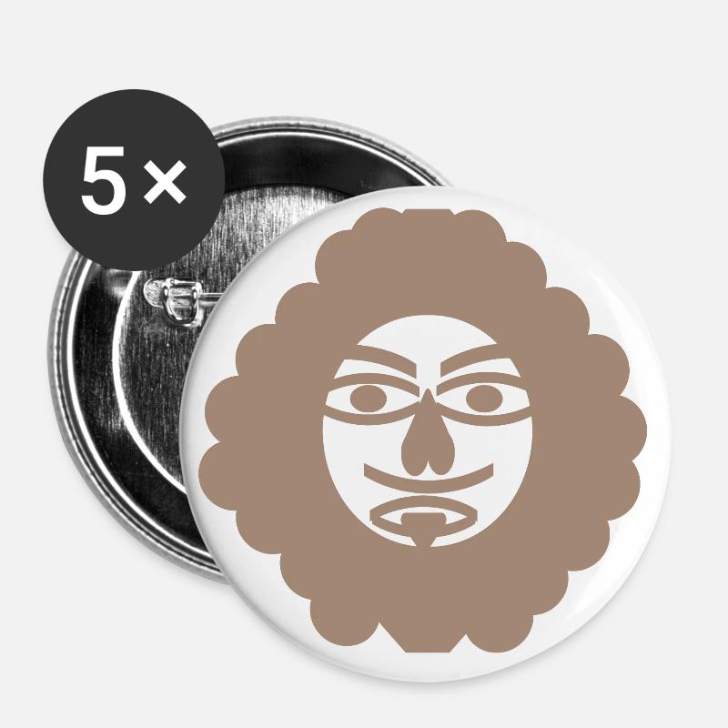 Prince - Buttons large 2.2''/56 mm (5-pack) - white