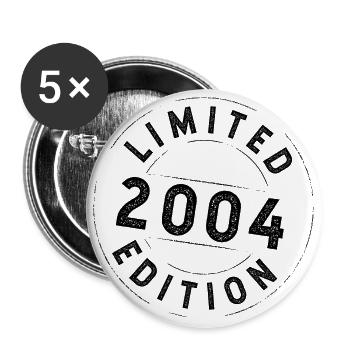 Limited Edition 2004 - Birthday 2004 - Buttons large 2.2''/56 mm (5-pack) - white - Front