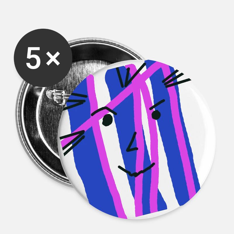 I see you :) - Buttons large 2.2''/56 mm (5-pack) - white