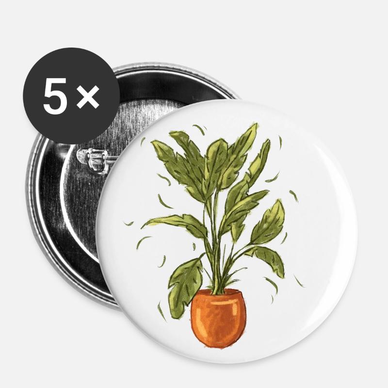 plant - Buttons large 2.2''/56 mm (5-pack) - white