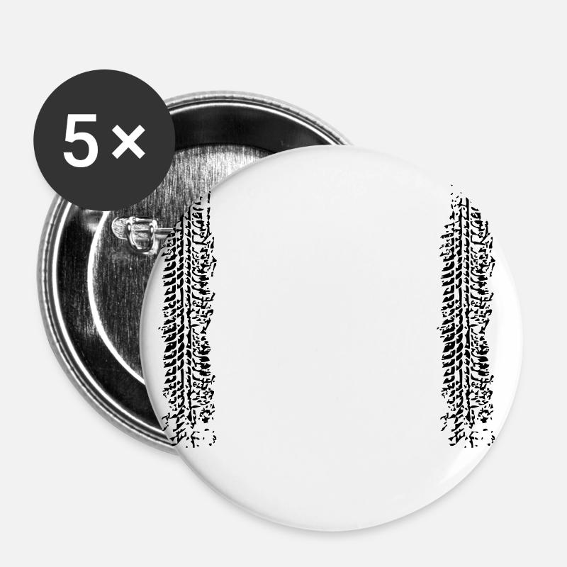 tyre - Buttons large 2.2''/56 mm (5-pack) - white