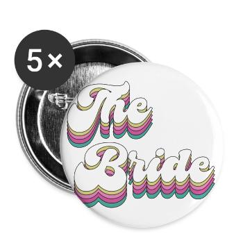 The Bride - Die Braut - Buttons large 2.2''/56 mm (5-pack) - white - Front