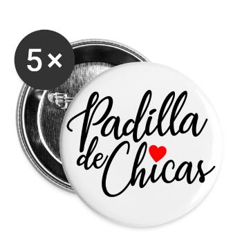 Padilla de Chicas Bride's Gang Bridesmaid Wedding - Buttons large 2.2''/56 mm (5-pack) - white - Front