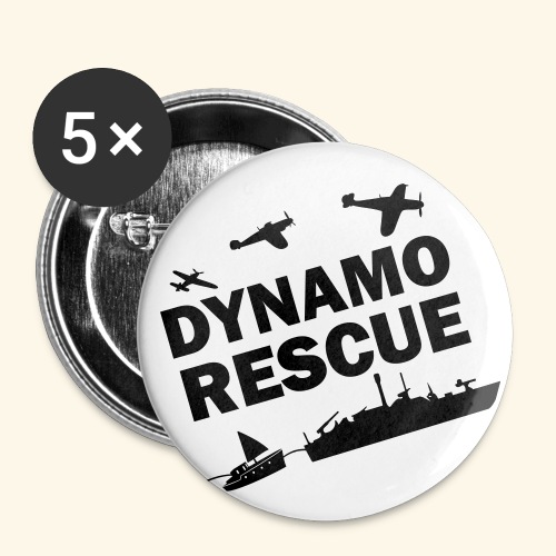 Dynamo Rescue - Lot de 5 grands badges (56 mm)
