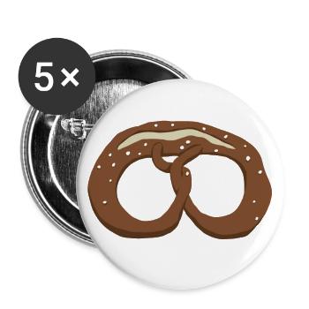 Pretzel - Buttons large 2.2''/56 mm (5-pack) - white - Front
