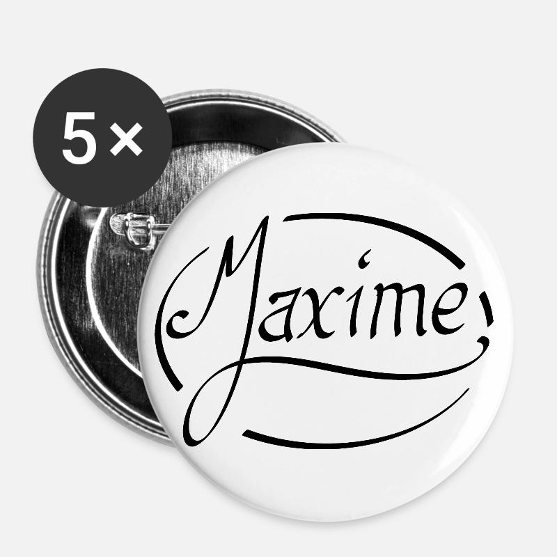 Maxim - Buttons large 2.2''/56 mm (5-pack) - white