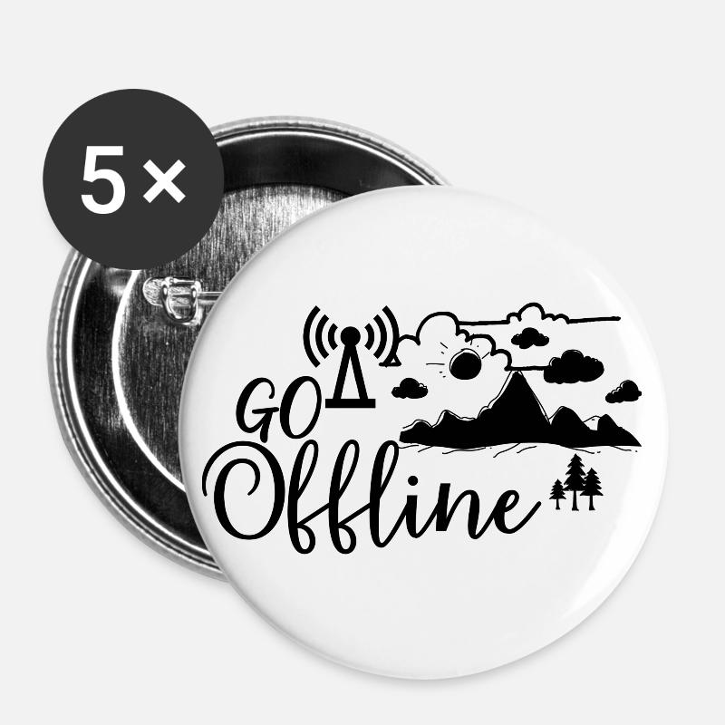 Or Maybe To So All Throw and leave ... - Buttons large 2.2''/56 mm (5-pack) - white