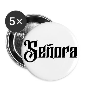Señora Engagement Bride To Be Wedding Party - Buttons large 2.2''/56 mm (5-pack) - white - Front
