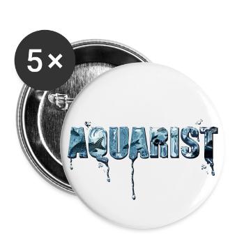 Aquarist - Liquid Typo - Tank mates inside - Buttons large 2.2''/56 mm (5-pack) - white - Front